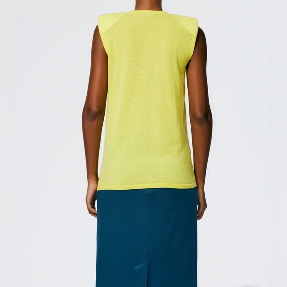 Tibi Skinlike Mercerized Wool Tube Tank - xxs - Picture 3 of 5